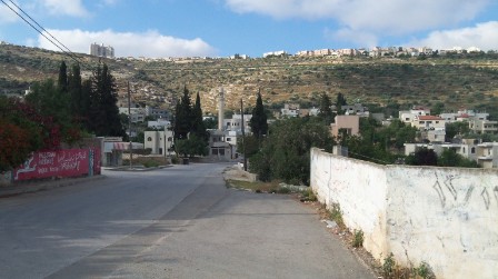 A view of the Ariel settlement overlooking the main road in Marda